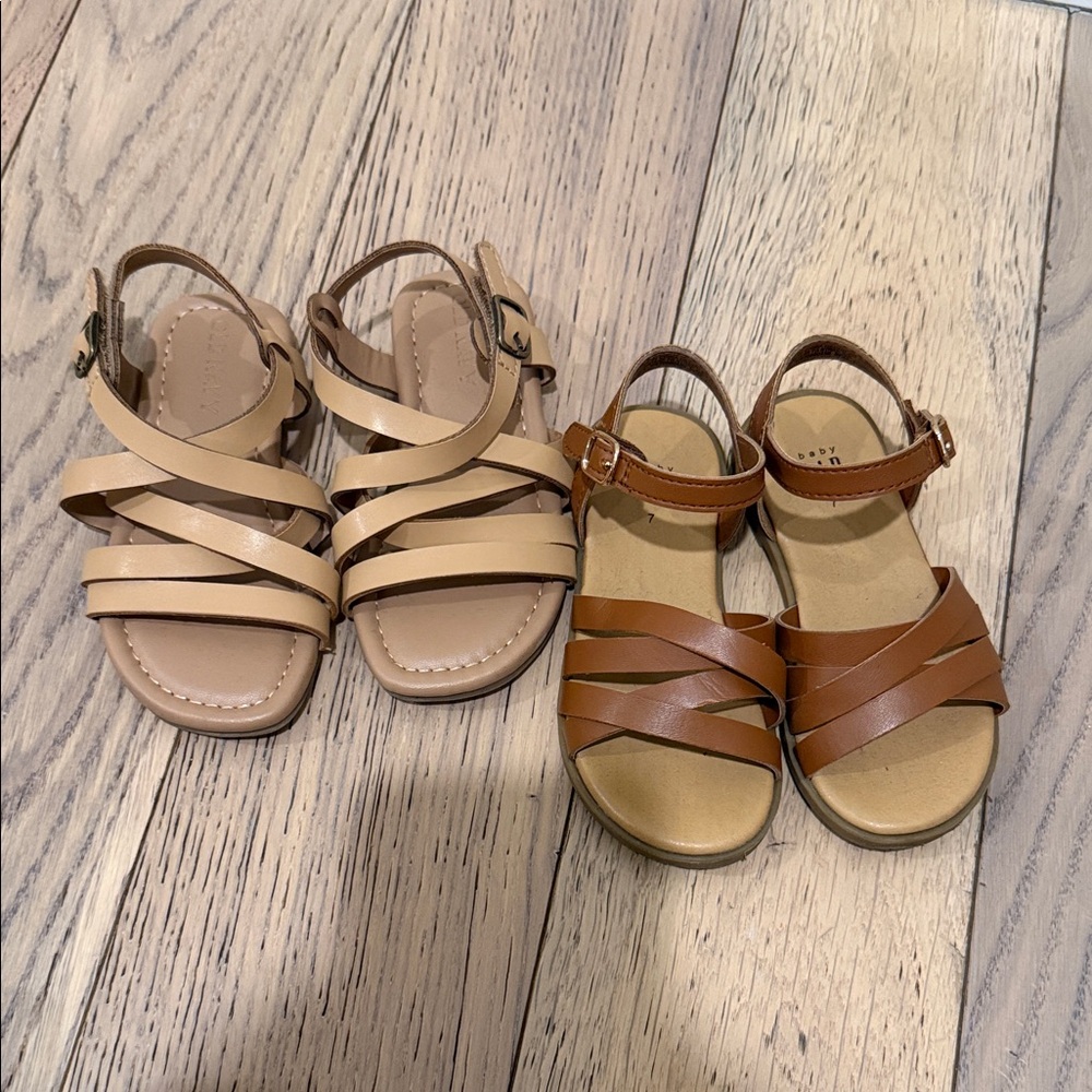 Stylish Kids Sandals in Tan and Brown